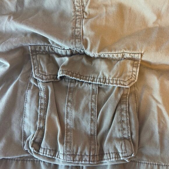Aeropostale Mens Tan Cargo Shorts Size 34 Pockets Drawstring Utility Casual - Picture 13 of 13